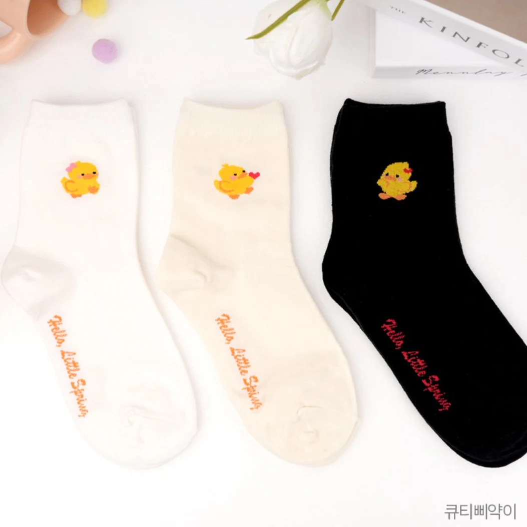큐티 베이비덕 양말 제품 사진